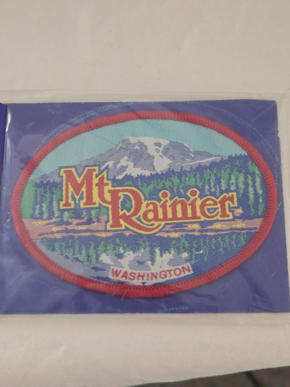 Vintage Mt. Rainier Washington Oval Patch Badge
